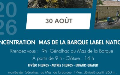 Concentration du Mas de la Barque – 30 août 2026