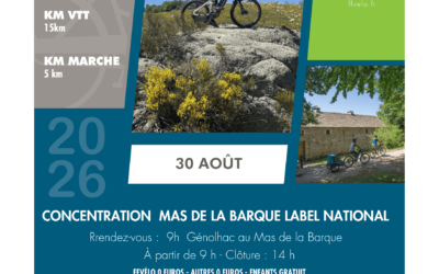 Concentration du Mas de la Barque – 30 août 2026